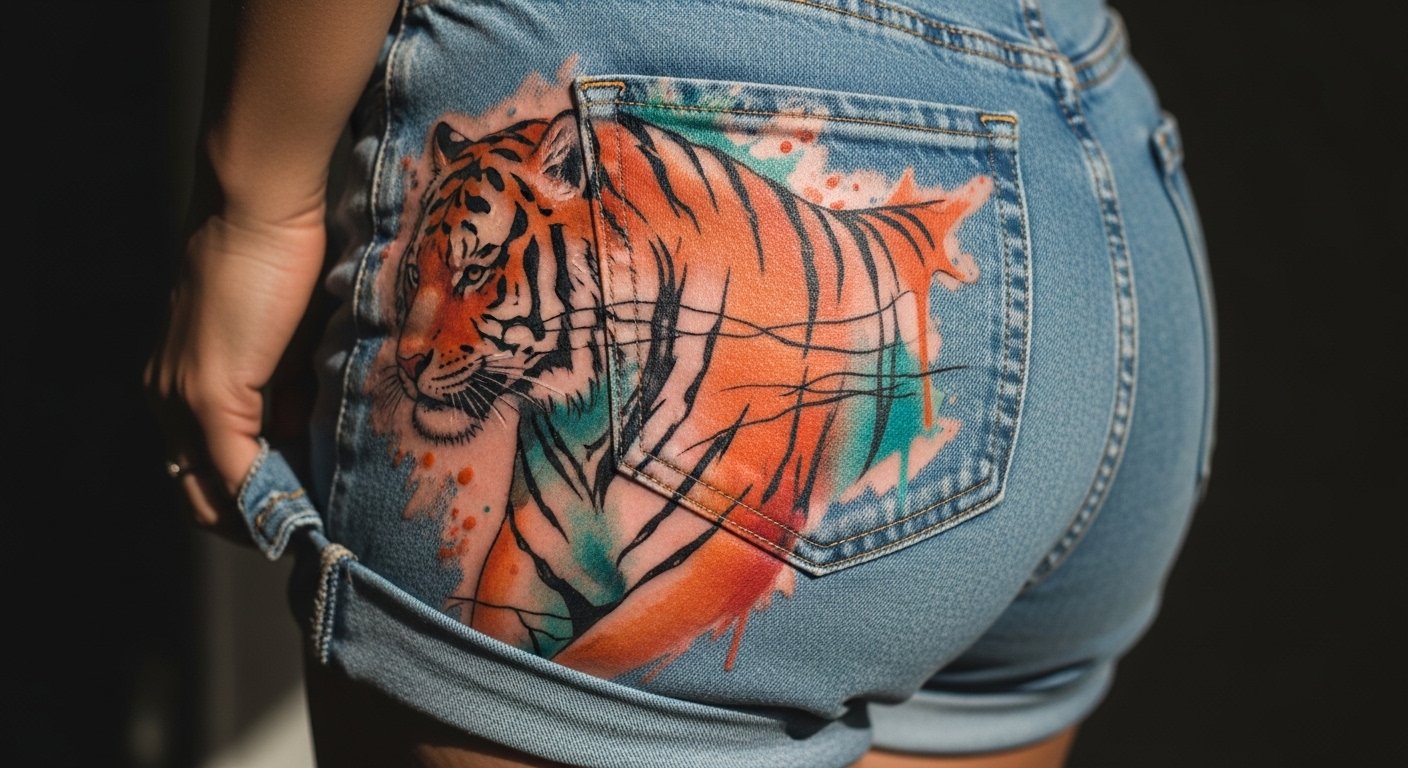27 Stunning Watercolor Tiger Tattoo Designs
