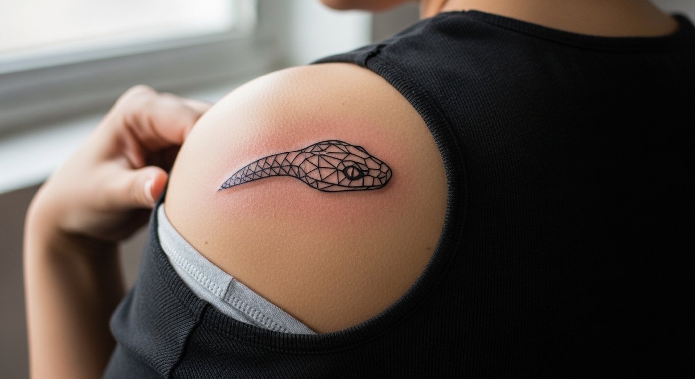 17 Minimalist Snake Back Tattoo Ideas