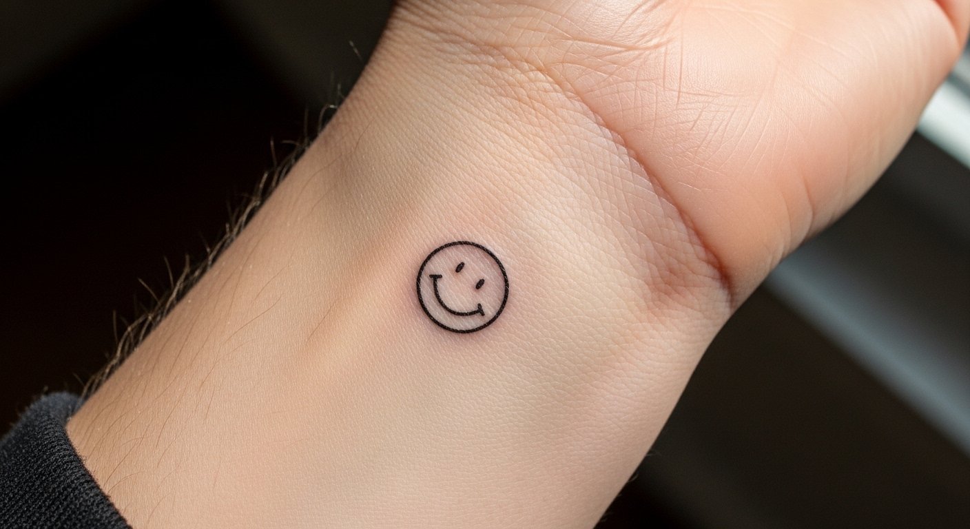 21 Cute Smiley Face Tattoo Aesthetic