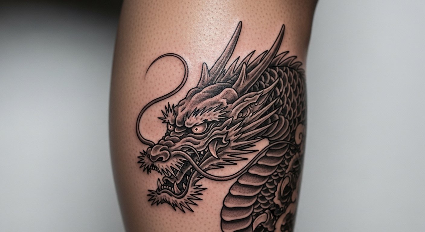 27 Fierce Asian Dragon Tattoo Sketches